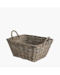Grey Kubu Rectangular Storage Basket