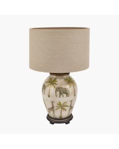 Safari Medium Glass Table Lamp