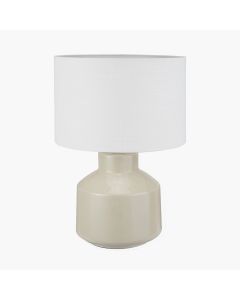 Nora Cream Crackle Effect Table Lamp