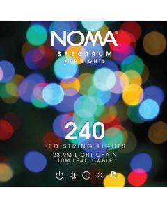 240 Spectrum App Controlled String Lights with green cable