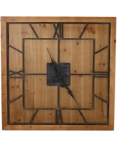 Williston Square Wooden Wall Clock