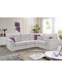 Keaton 3-Corner-1 or 1-Corner-3 High Back Sofa (Augusta Fabric). Oak or Dark Feet. 282x208x98cmH