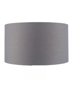 Harry 45cm Steel Grey Poly Cotton Cylinder Shade