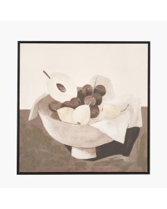 Fruit Design Canvas with Black Frame