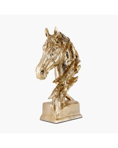 Shiny Gold Horse Head Ornament