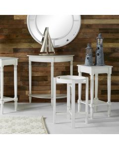 Heritage Elizabeth White Pine Wood Side Table