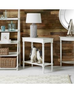 Heritage Elizabeth White Pine Wood Console Table