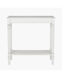 Heritage Elizabeth White Pine Wood Console Table