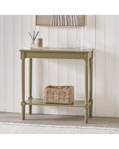 Heritage Olive Pine Wood Console Table