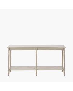 Heritage Putty Pine Wood Large Console Table