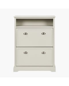 Croft Linen Pine Wood Shoe Storage Unit