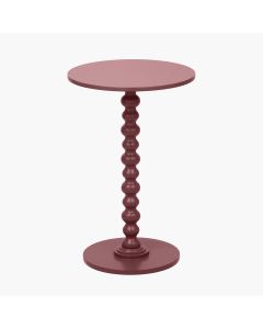 Margot Mulberry Wood Bobble Side Table