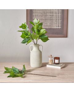 6 Stems of Green  Hydrangea Leaf