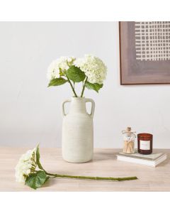 6 Stems of White Hydrangea