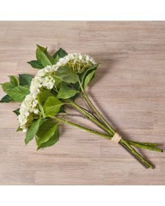 White Hydrangea Faux Flower Bunch