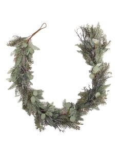 Winter Garland With Eucalyptus And Fern