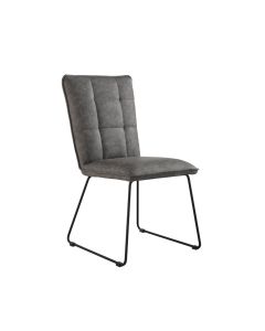 Essentials Panel back chair with angled legs - Grey in Grey