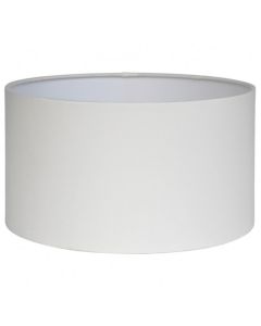 30cm Ivory Poly Cotton Cylinder Drum Shade