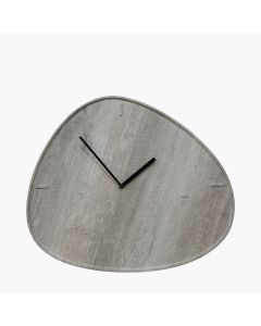 Grey Oak Veneer Tear Wall Clock