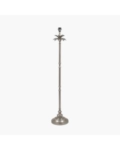 Trafalgar Nickel Metal Palm Tree Floor Lamp Base