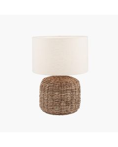 Acer Natural Woven Small Table Lamp