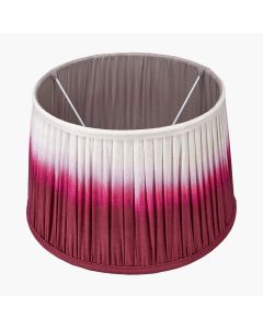 Scallop 25cm Red Ombre Soft Pleated Tapered Shade