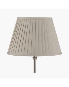 Lyndon 40cm Taupe Poly Cotton Knife Pleat Shade
