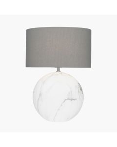 Crestola Marble Effect Ceramic Table Lamp
