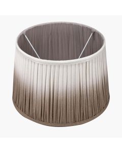 Scallop 40cm Taupe Ombre Soft Pleated Tapered Shade