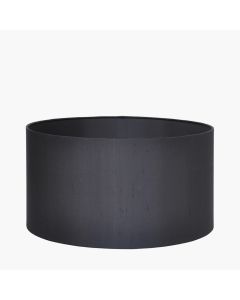 Zara 45cm Black Silk Lined Cylinder Shade