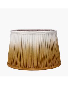Scallop 35cm Mustard Ombre Soft Pleated Tapered Shade