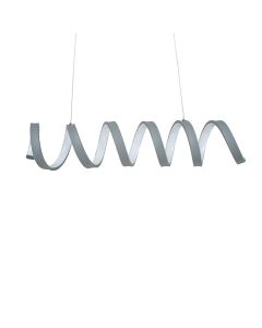 Grey Spiral Electrified Pendant