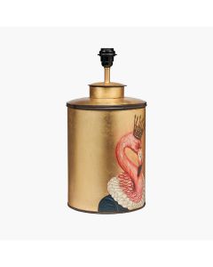 Flamingo Gold Hand Painted Metal Table Lamp