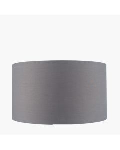 Harry 25cm Steel Grey Poly Cotton Cylinder Shade