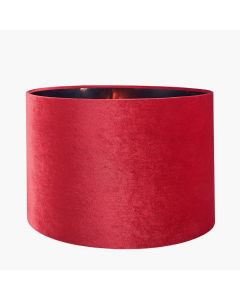 Bow 35cm Red Velvet Cylinder Shade