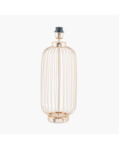 Dania French Gold Metal Wire Tall Table Lamp