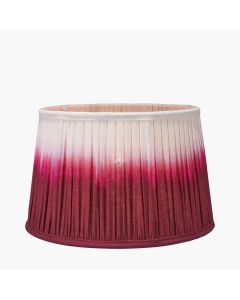 Scallop 30cm Red Ombre Soft Pleated Tapered Shade