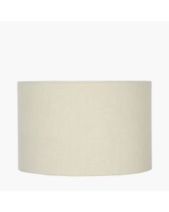 Lino 40cm Cream Self Lined Linen Drum Shade