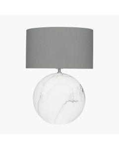 Crestola Marble Effect Ceramic Table Lamp