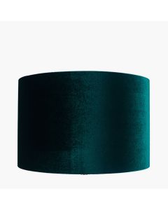 Bow 25cm Forest Green Velvet Cylinder Shade