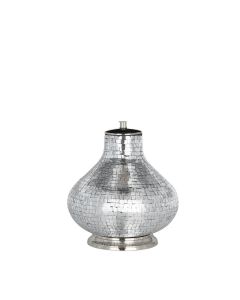 Silver Mosaic Glass Table Lamp