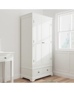 Essentials 2 Door Wardrobe in White