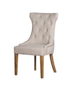 High Wing Ring Backed Dining Chair