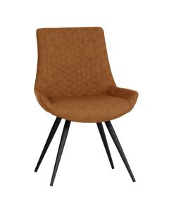 Essentials Honeycomb Stitch Dining Chair in Tan