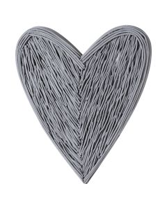 Large Grey Willow Branch Heart