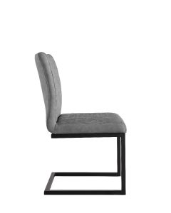 Essentials Diamond Stitch Dining Chair in Grey