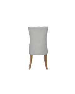 Essentials Curved Button Back Chair in Natural
