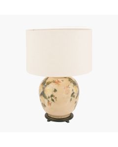 Classic Rose Large Glass Table Lamp