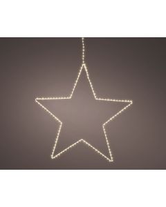 Christmas Micro outdoor LED frame metal star with 130 Warm white Lights