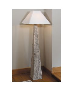 Rattan Pyramid Floor Lamp